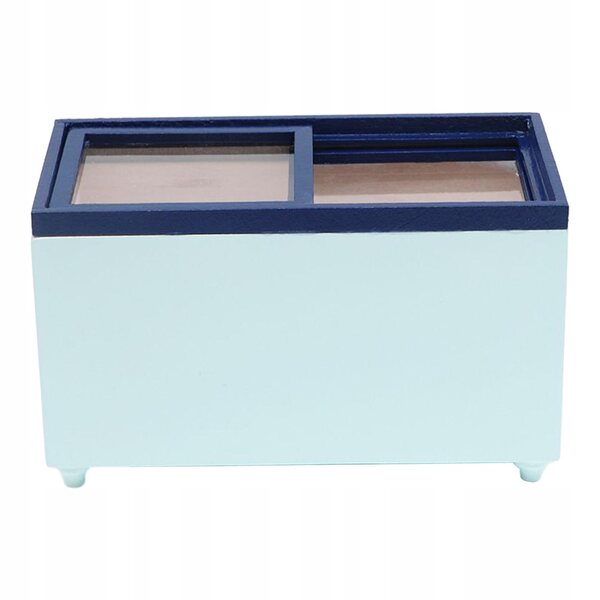 1:12 Puppenhaus Mini-Elektro-Gefrierschrank, grüner Kühlschrank