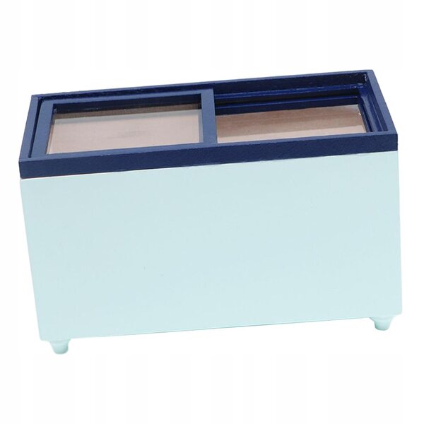 1:12 Puppenhaus Mini-Elektro-Gefrierschrank, grüner Kühlschrank