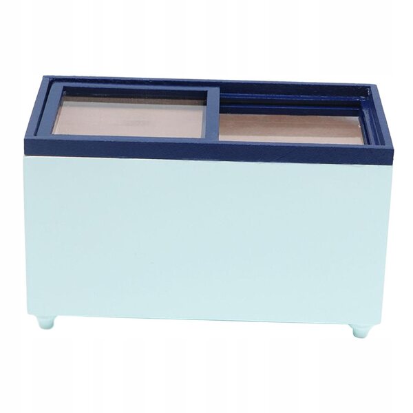 1:12 Puppenhaus Mini-Elektro-Gefrierschrank, grüner Kühlschrank
