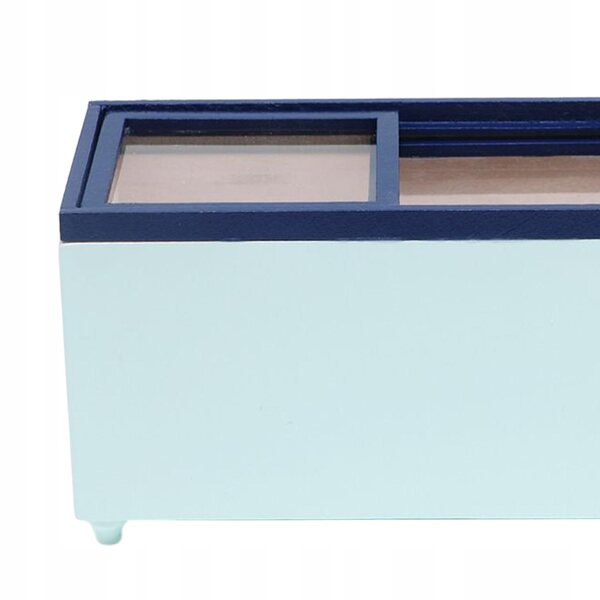1:12 Puppenhaus Mini-Elektro-Gefrierschrank, grüner Kühlschrank