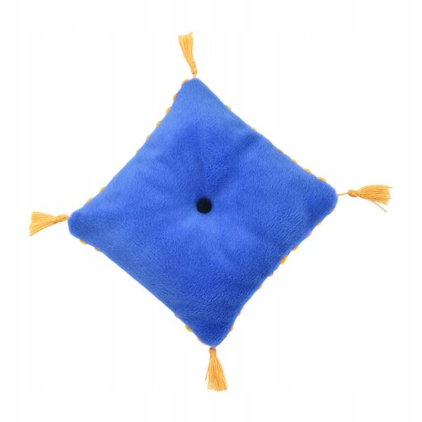 Mini cuscino blu in flanella per casa delle bambole 1/6 - decorazione lussuosa