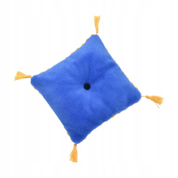 Mini cuscino blu in flanella per casa delle bambole 1/6 - decorazione lussuosa