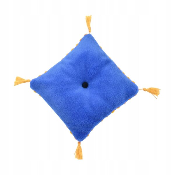 Mini cuscino blu in flanella per casa delle bambole 1/6 - decorazione lussuosa