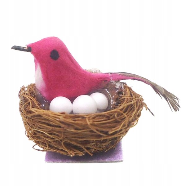 Miniatura casa per uccelli in legno 1:12 decorazione per giardino fatato
