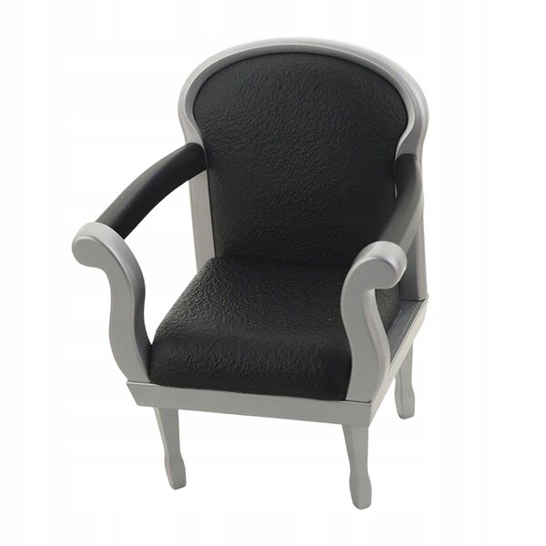 Cuscini moderni per divano 1/6 per casa delle bambole, stile vintage nero
