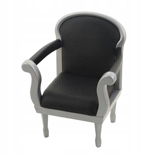 Cuscini moderni per divano 1/6 per casa delle bambole, stile vintage nero