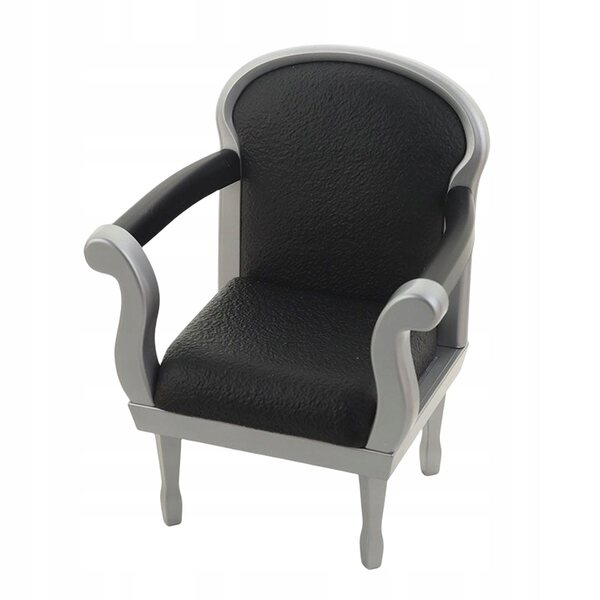 Cuscini moderni per divano 1/6 per casa delle bambole, stile vintage nero