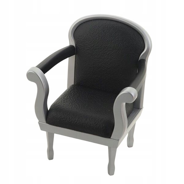 Cuscini moderni per divano 1/6 per casa delle bambole, stile vintage nero