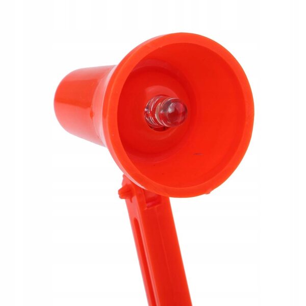 Lampada LED per casa delle bambole 1/6 con base arancione e luce accesa