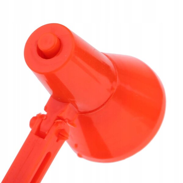 Lampada LED per casa delle bambole 1/6 con base arancione e luce accesa