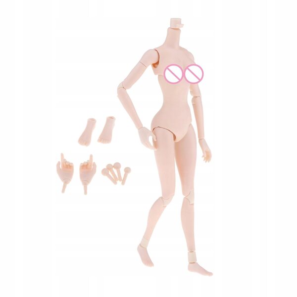 Figura d'azione femminile 1:6 con articolazioni mobili e pelle liscia