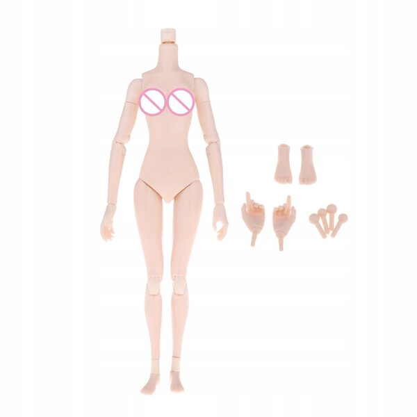 Figura d'azione femminile 1:6 con articolazioni mobili e pelle liscia