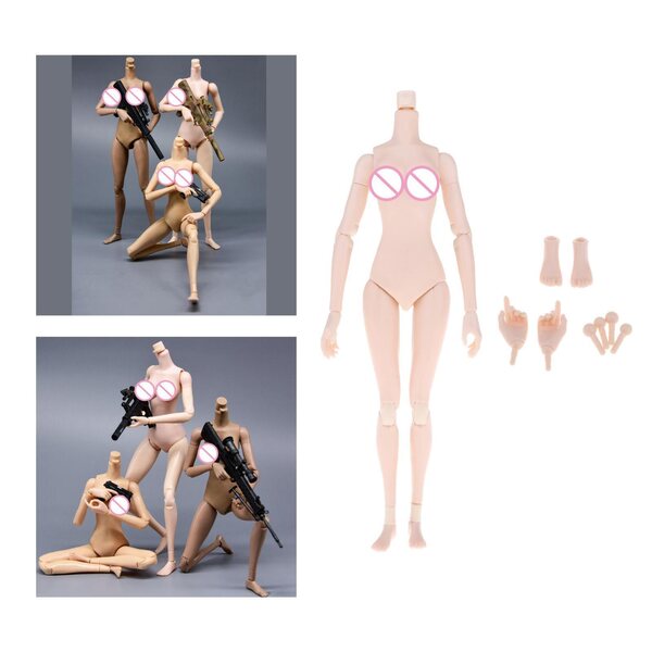 Figura d'azione femminile 1:6 con articolazioni mobili e pelle liscia