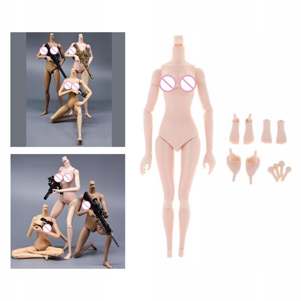 Figura d'azione femminile 1:6 con articolazioni mobili e pelle liscia