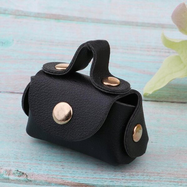 Torebka in pelle PU nera per bambole 1/6 – accessorio moda 12 cm