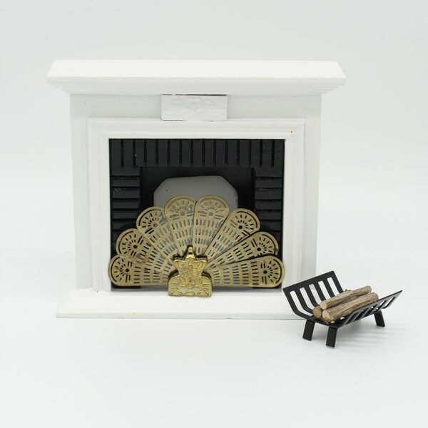 Винтидж метален вентилатор в мащаб 1:12 за къща за кукли