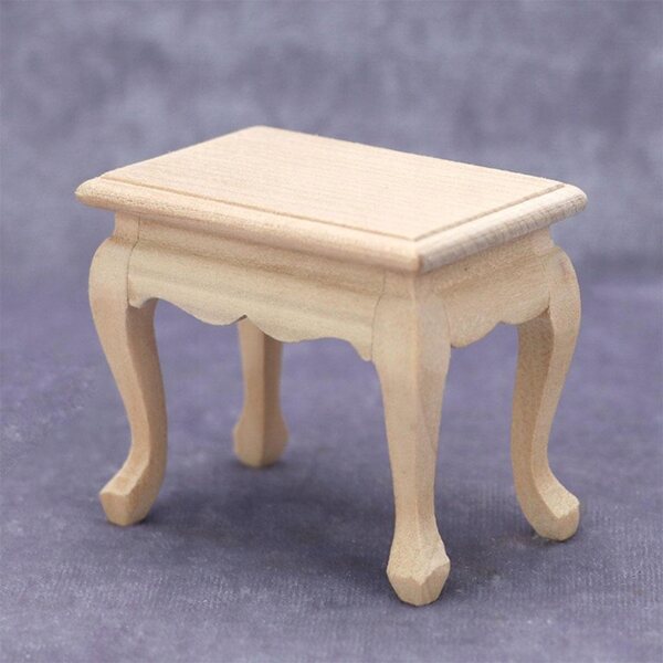 Mini Tavolo in Legno 1:12 per Case delle Bambole - Accessorio Decorativo