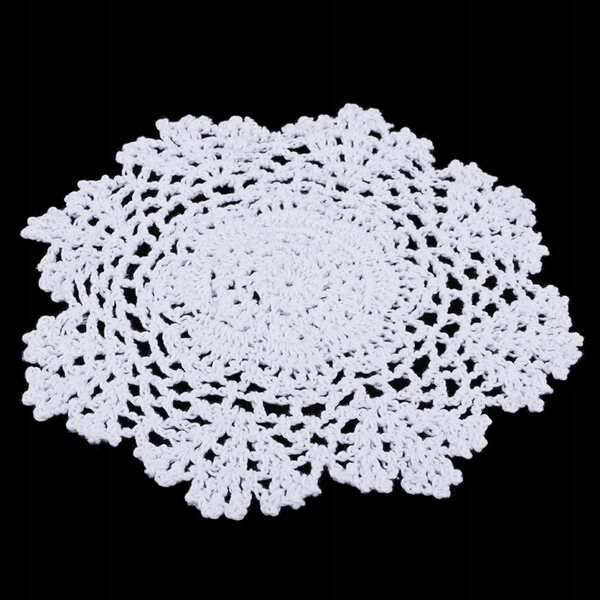 Casetta per bambole in legno con sottopiatto in pizzo 15 cm elegante e sicura