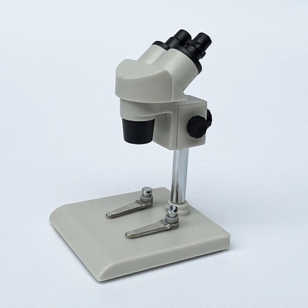 Miniatuur witte microscoop voor poppenhuis 1/12 - decoratief laboratorium