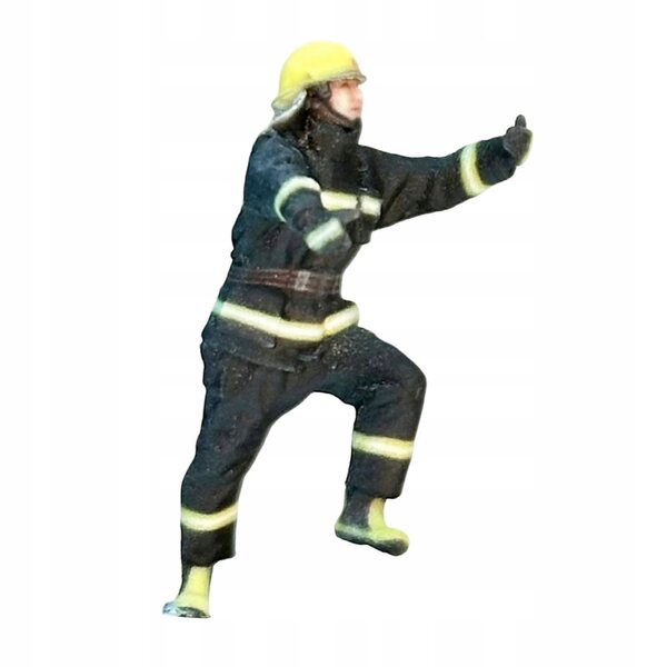 Diorama-Figur 1/64 Feuerwehrmann für Modellbau und Szenografie Kit A
