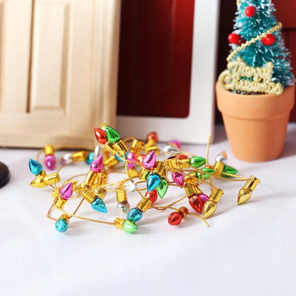 Catena Luminosa per Casa delle Bambole 1:6/1:12 - Accessorio Decorativo Multicolore