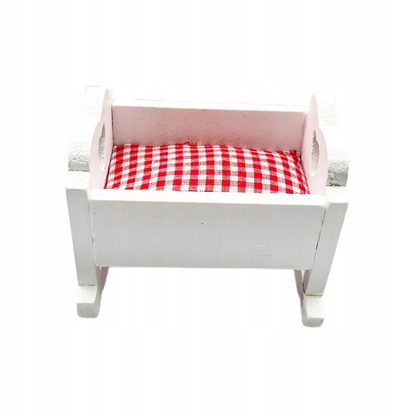 Letto Miniatura in Legno 1:12 per Casa delle Bambole - Accessorio Decorativo