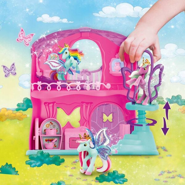 Galupy Unicorn Magico Domus Mariposa con Figurina e Accessori per Bambini