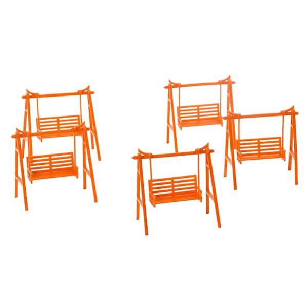 Set 5 Sedie Oscillanti in Scala 1:75 OO per Casa delle Bambole e Diorami