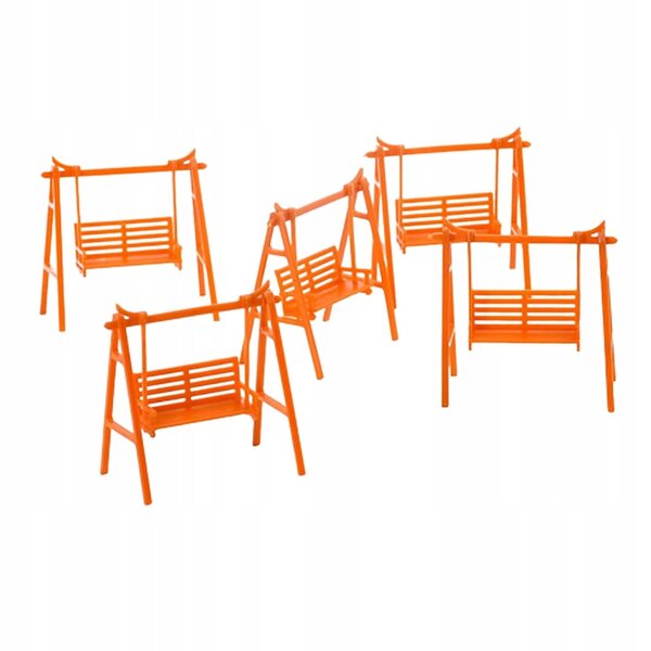 Set 5 Sedie Oscillanti in Scala 1:75 OO per Casa delle Bambole e Diorami