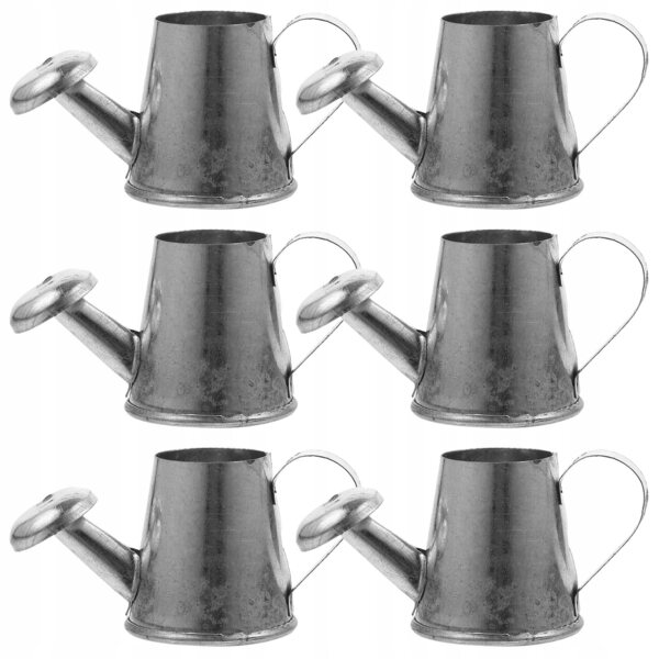 Комплект от 6 Mini Black Konewki в желязо за декорация и детска игра