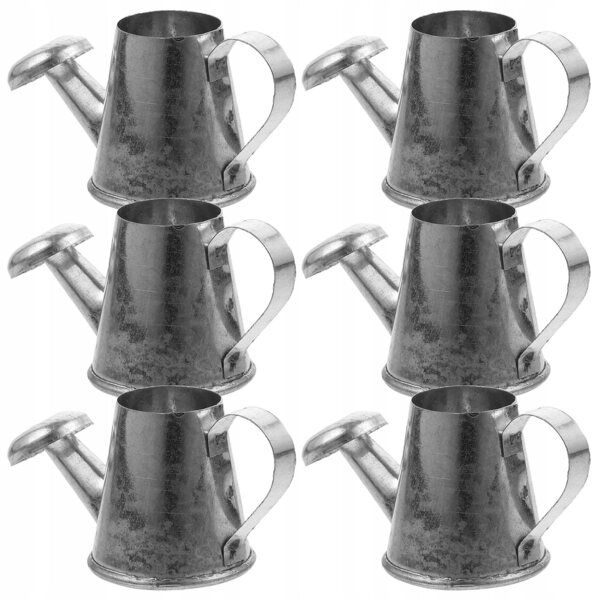 Комплект от 6 Mini Black Konewki в желязо за декорация и детска игра