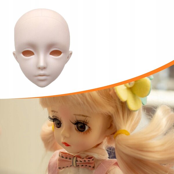 BJD 1/3 männlicher Kopf für 60 cm Puppe ohne Augen – DIY-Zubehör