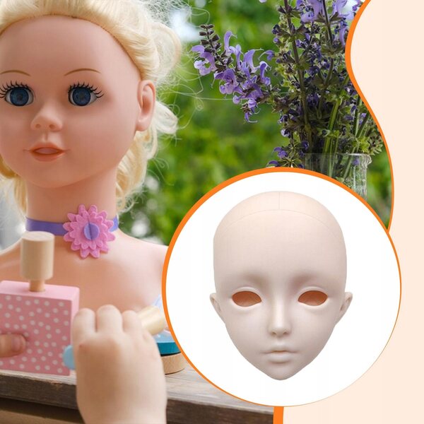 BJD 1/3 männlicher Kopf für 60 cm Puppe ohne Augen – DIY-Zubehör