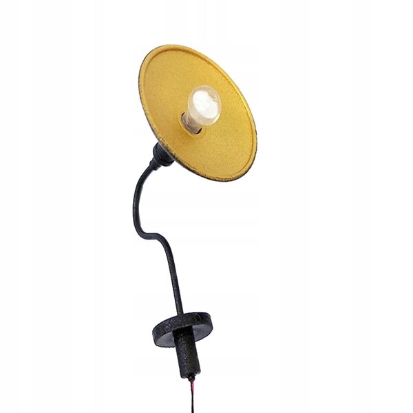 Miniatur-LED-Wandlampe für Puppenhaus 1:87 aus Metall und Harz