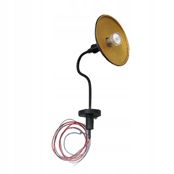 Miniatura lampada da parete LED per casa delle bambole 1:87 in metallo e resina