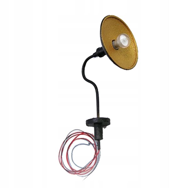 Miniatura lampada da parete LED per casa delle bambole 1:87 in metallo e resina