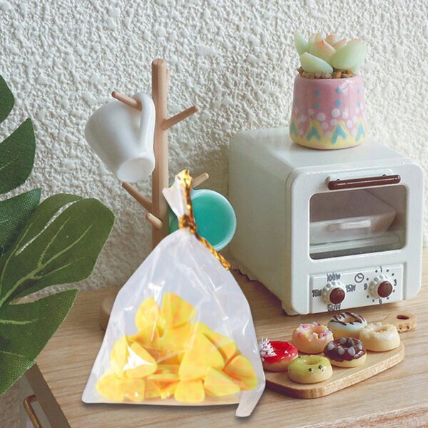 Set miniatura cibo per casetta delle bambole in resina, accessori cucina realistica