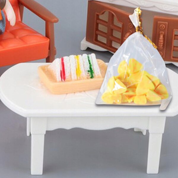 Set miniatura cibo per casetta delle bambole in resina, accessori cucina realistica