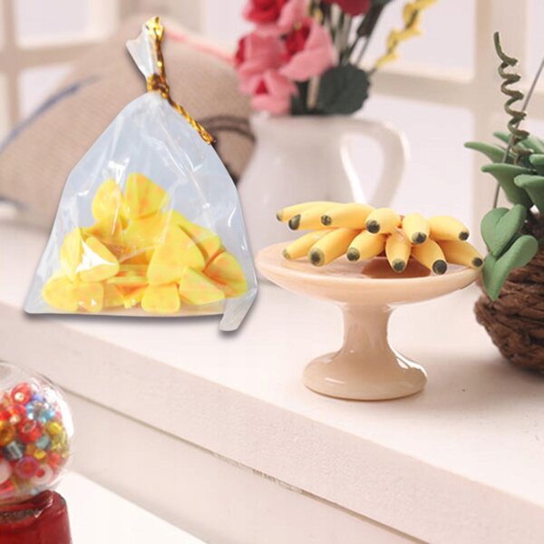 Set miniatura cibo per casetta delle bambole in resina, accessori cucina realistica