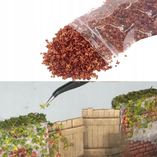 Miniatura 33 ml Foglie Rosse per Modellismo e Diorami 8x7,5 cm