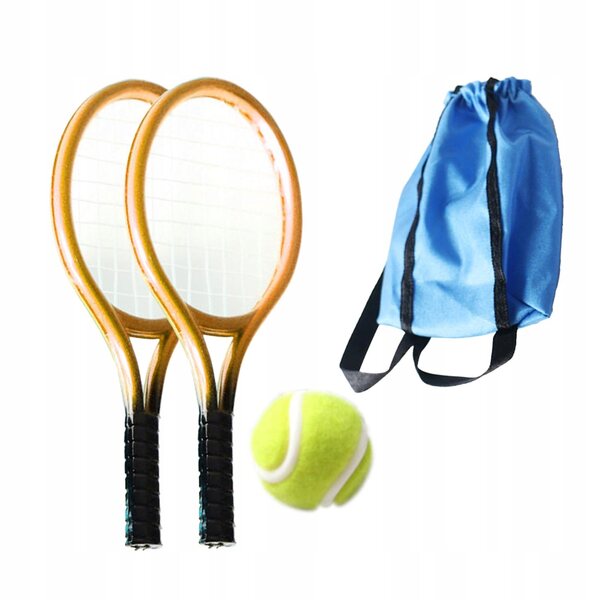 Miniatur-Tennisschläger und Ball-Set für KingLine 1:12 Puppenhäuser