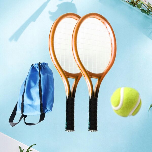 Miniatur-Tennisschläger und Ball-Set für KingLine 1:12 Puppenhäuser
