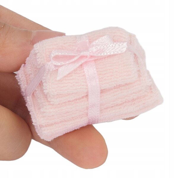 Miniature asciugamani per bagno in scala 1:12 accessori decorativi realistici