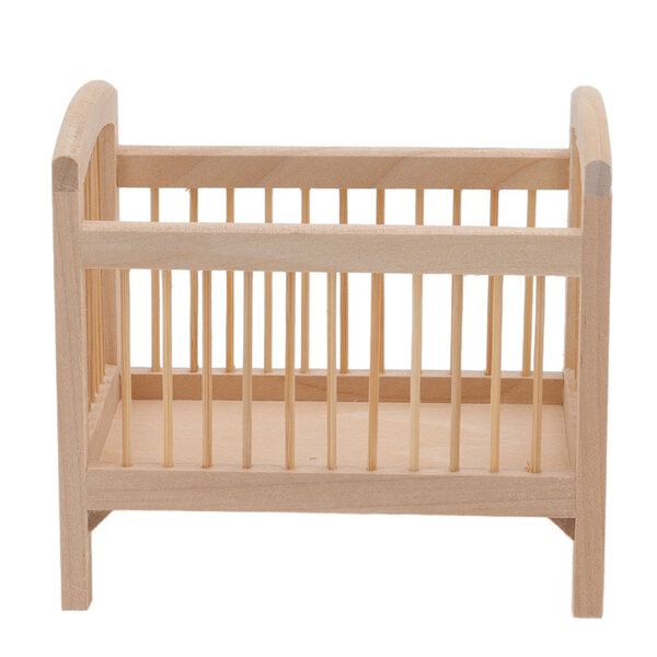 Lit miniature en bois pour poupées à l'échelle 1:12, réaliste et résistant