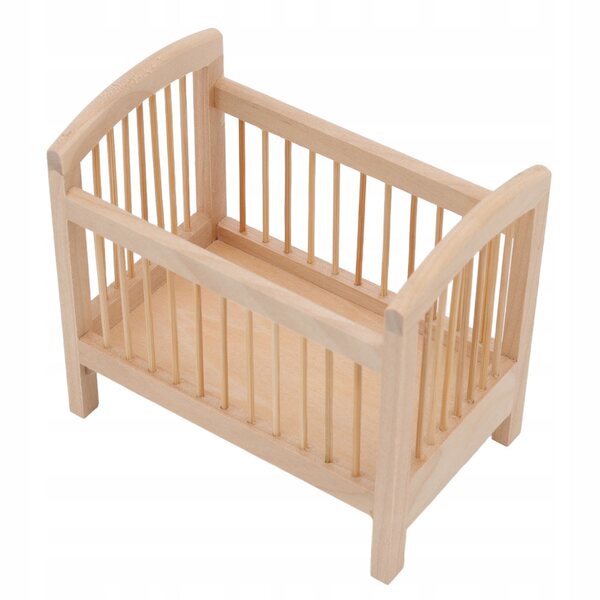 Lit miniature en bois pour poupées à l'échelle 1:12, réaliste et résistant