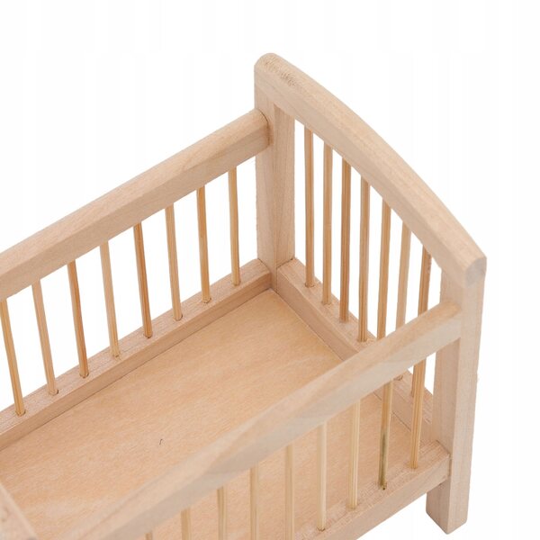 Lit miniature en bois pour poupées à l'échelle 1:12, réaliste et résistant