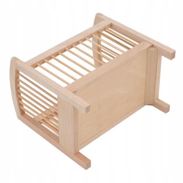 Lit miniature en bois pour poupées à l'échelle 1:12, réaliste et résistant