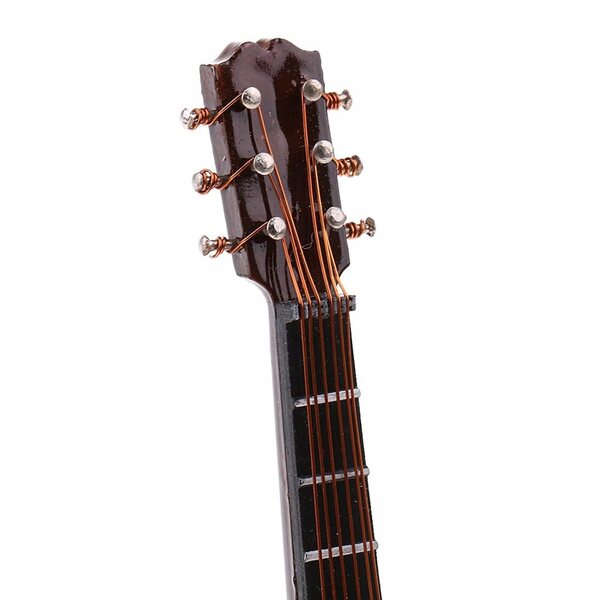 Klassisches Gitarrenmodell aus Holz im Maßstab 1:12 für Puppen und Actionfiguren