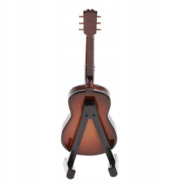 Klassisches Gitarrenmodell aus Holz im Maßstab 1:12 für Puppen und Actionfiguren