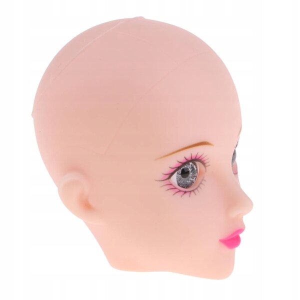 1/6 Gelenkpuppenkopf mit grauen 3D-Augen für BJD und OB Doll